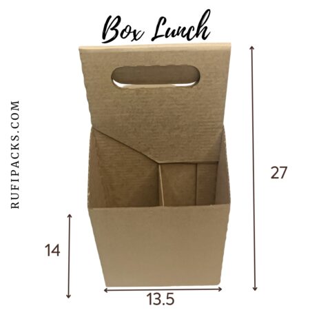 BOX LUNCH - PORTA MERIENDA MICROCORRUGADO