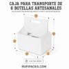 CAJA PARA TRANSPORTE DE 6 BOTELLAS PARA SIXPACK KRAFT