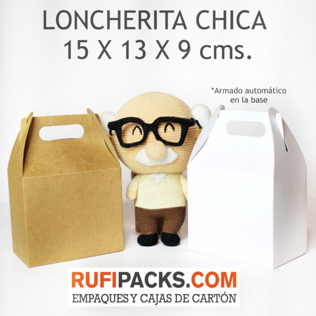 LONCHERITA CHICA BLANCO 15x13x9 Cms.