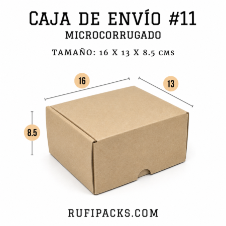 CAJA ENVIO #11 16 X 13.5 X 8.5 CMS.