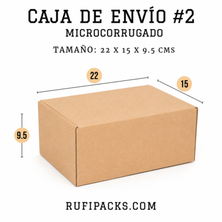 CAJA DE ENVIO #02 22X15X9.5 cms.