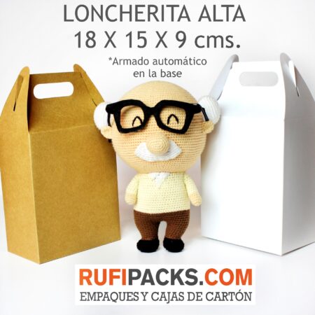 LONCHERITA ALTA KRAFT 18x15x9 Cms.