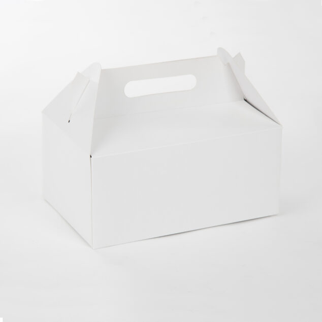 LONCHERITA 24 x 16 x 11 (base) KRAFT Y BLANCO