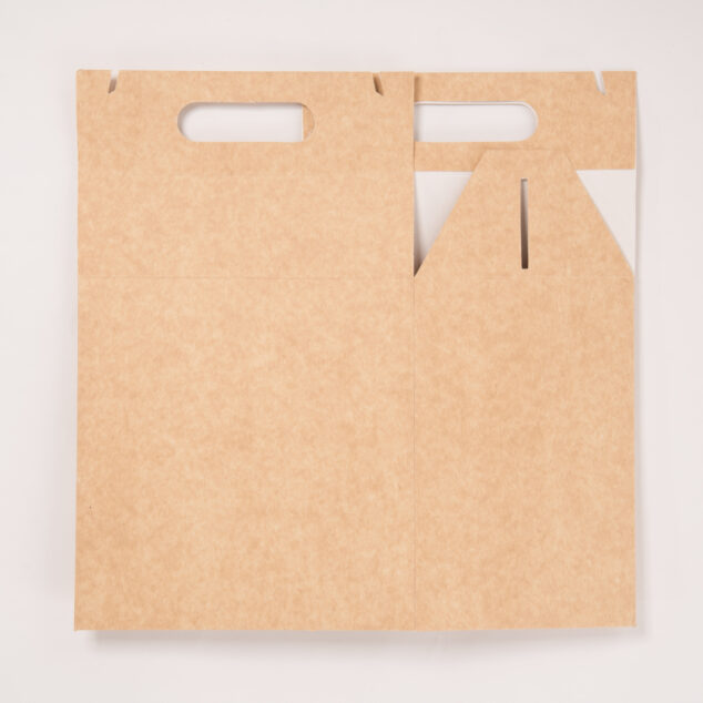 LONCHERA GRANDE KRAFT O BLANCA 19.5 x 21 x 13 (base)