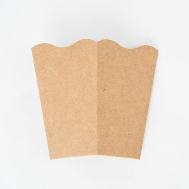 CAJA PARA POP CORN CHICO COLOR KRAFT 14.5 x 8.5