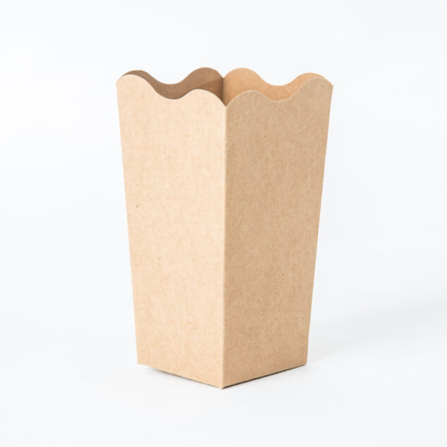 CAJA PARA POP CORN CHICO COLOR KRAFT 14.5 x 8.5