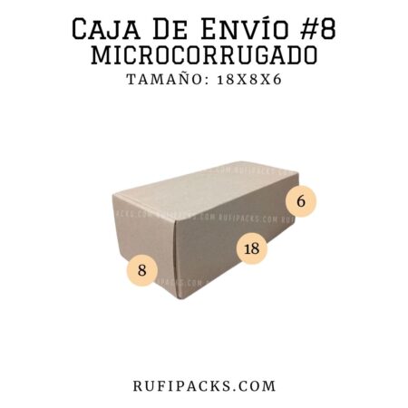 CAJA DE ENVIO #08 18X8X6 CMS.
