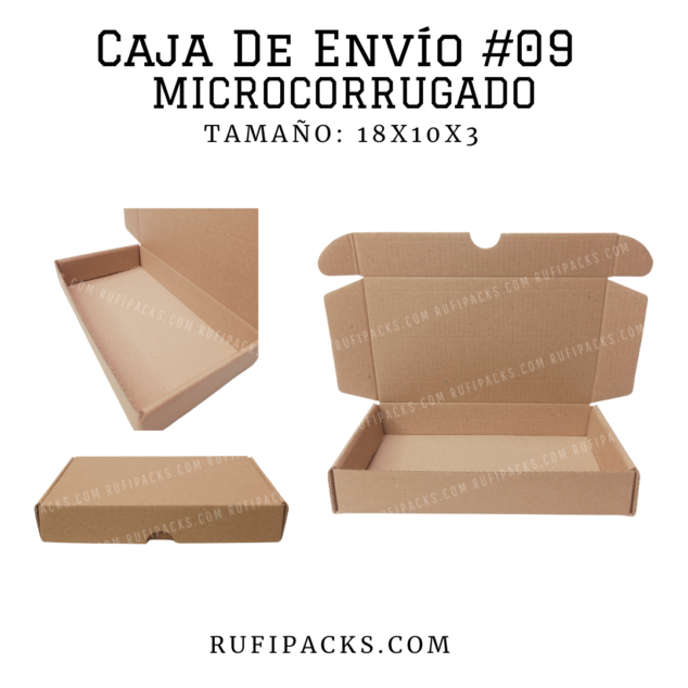 CAJA DE ENVIO #09 18X10X3 CMS.
