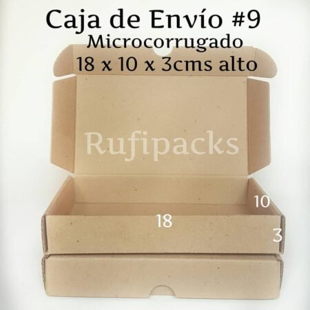 CAJA DE ENVIO #04 27x20x10 cms. ROJO MATE - Rufipacks