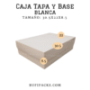 CAJA TAPA Y BASE 30.5X22X8.5 BLANCA