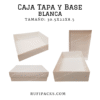 CAJA TAPA Y BASE 30.5X22X8.5 BLANCA