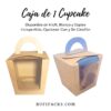 CAJA 1 CUPCAKE INC. SEPARADOR/NIDO C/VENTANA C/CELOFAN