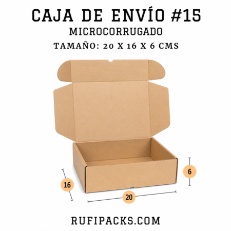 CAJA ENVIO #15 20 X 16 X 6 CMS.