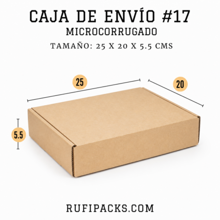 CAJA ENVIO #17 25X20X5.5 CMS.