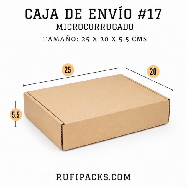 CAJA ENVIO #17 25X20X5.5 CMS.