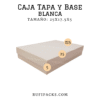 CAJA TAPA Y BASE 25X17.5X5 BLANCA