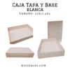 CAJA TAPA Y BASE 25X17.5X5 BLANCA