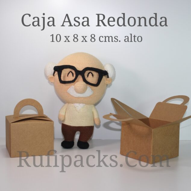 CAJA ASA REDONDA 10 X 8 X 8 cms.