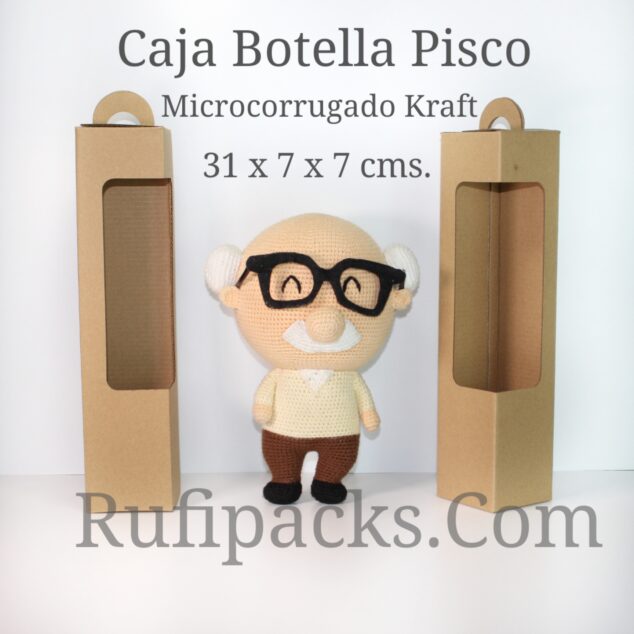 CAJA BOTELLA DELGADA PISCO