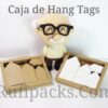 CAJA DE 200 HANG TAGS MOD. 1 BLONDA COLOR BLANCO