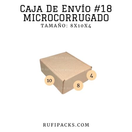 CAJA DE ENVÍO #18 8X10X4