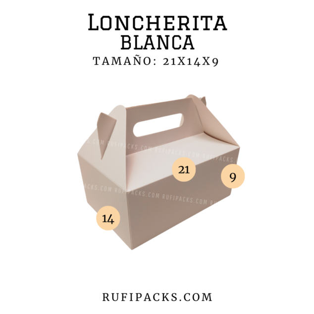LONCHERITA 21x14x9 BLANCA
