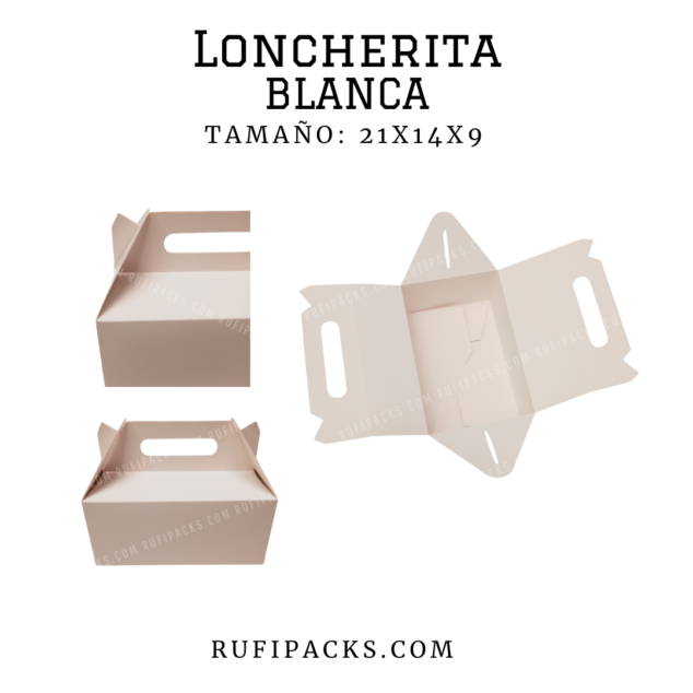 LONCHERITA 21x14x9 BLANCA