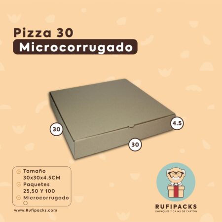 PIZZA 30 x 30 x 4.5 cms.