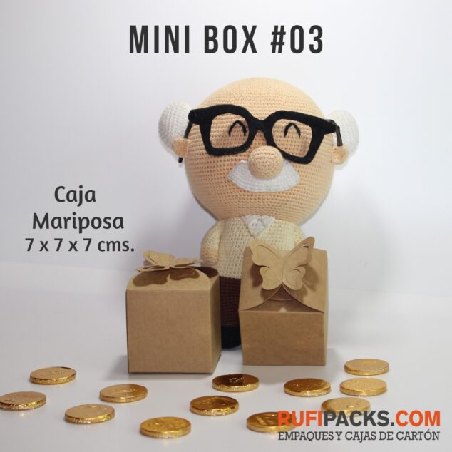 MINI BOX #03 CAJA MARIPOSA 7 x 7 x 7 cms.