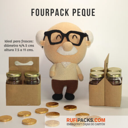 FOURPACK PEQUE PARA FRASCOS DE VIDRIO