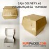 CAJA DELIVERY #2 HAMBURGUESA 13x10x10 cms