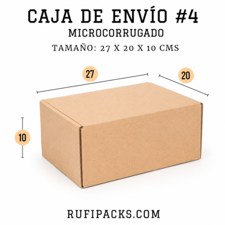 CAJA DE ENVIO #04 27 x 20 x 10 cms.