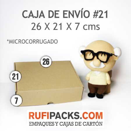 CAJA DE ENVIO #21 26 X 21 X 7 CMS.