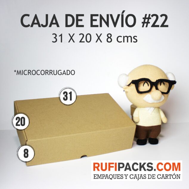 CAJA DE ENVIO #22 31 X 20 X 8 CMS.