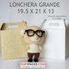 LONCHERA GRANDE KRAFT O BLANCA 19.5 x 21 x 13 (base)