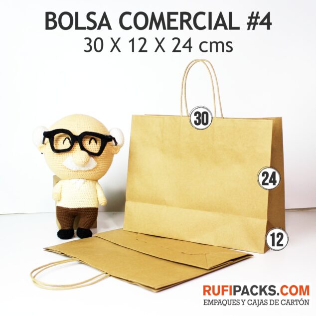 BOLSA COMERCIAL #4 30X12X23.5 ALTO KRAFT