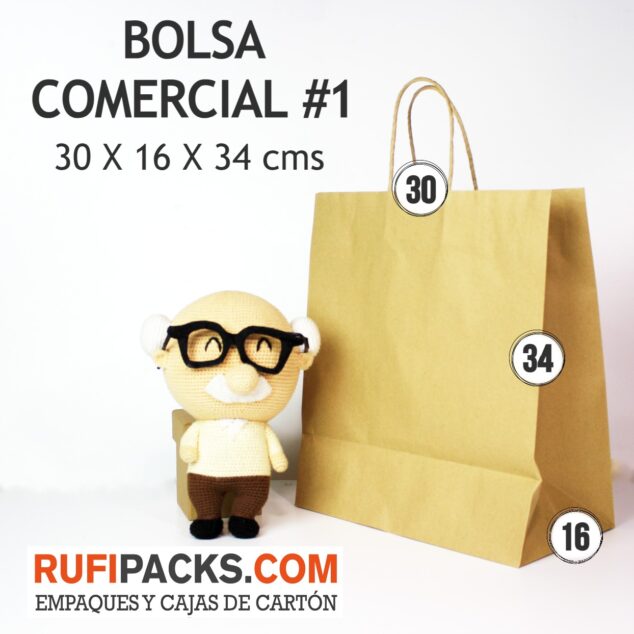 BOLSA COMERCIAL #1 30X16X34ALTO KRAFT