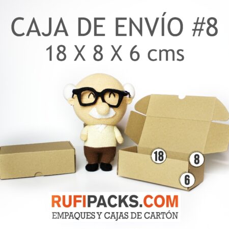 CAJA DE ENVIO #08 18X8X6 CMS.