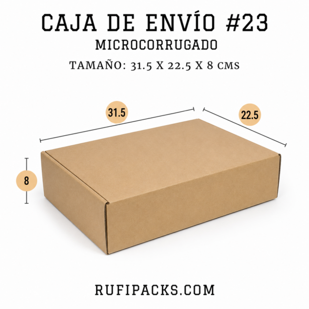 CAJA DE ENVIO #23 31.5X22.5X8 CMS.