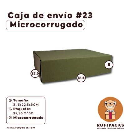 CAJA DE ENVIO #23 31.5X22.5X8 CMS.