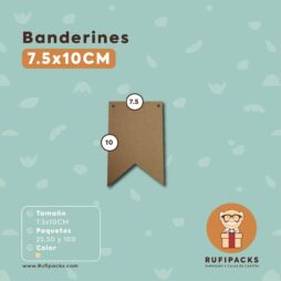 BANDERINES 7.5x10 MICROCORRUGADO