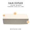 CAJA 20X9.3X5 CMS. BLANCO DUPLEX