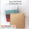 CAJA 22.5X22.5X 8 CMS. KRAFT Y BLANCO