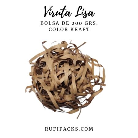 VIRUTA DE PAPEL LISA BOLSA X 1 KILO. COLORES NEUTROS Y PASTELES