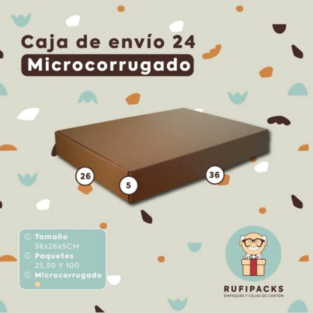 CAJA DE ENVIO #24 36X26X5 CMS.