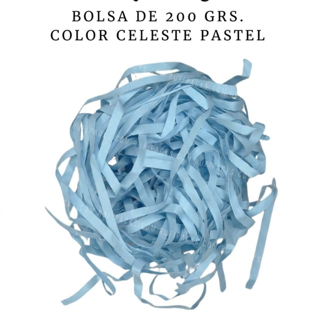 VIRUTA DE PAPEL LISA BOLSA X 500 GRS. COLORES NEUTROS Y PASTELES