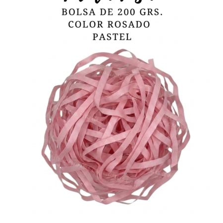 VIRUTA DE PAPEL LISA BOLSA X 200 GRS. COLORES NEUTROS Y PASTELES