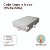 CAJA TAPA Y BASE 22X15X5 BLANCA
