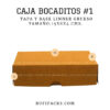 CAJA BOCADITOS #1 15X8X4 TAPA Y BASE