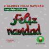 GLOBO FELIZ NAVIDAD CORRIDO BLISTER